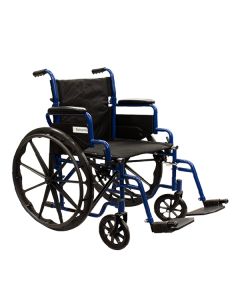 Rehamo Steely Blue Steel Wheelchair - 18 Inch